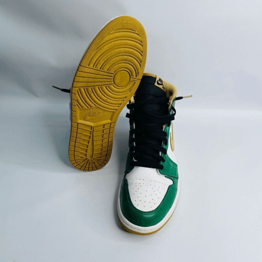 Nike Air Jordan 1 Celtics OG Green Gold Retro High Sz 10.5 555088-315 No Box - Picture 7 of 9